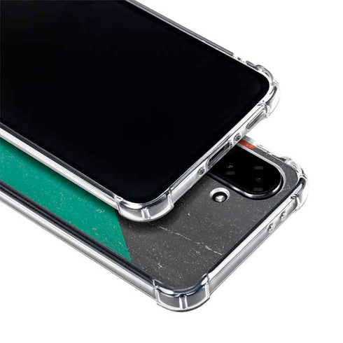 Kuwait Flag Distressed Galaxy A36 5G Clear Case